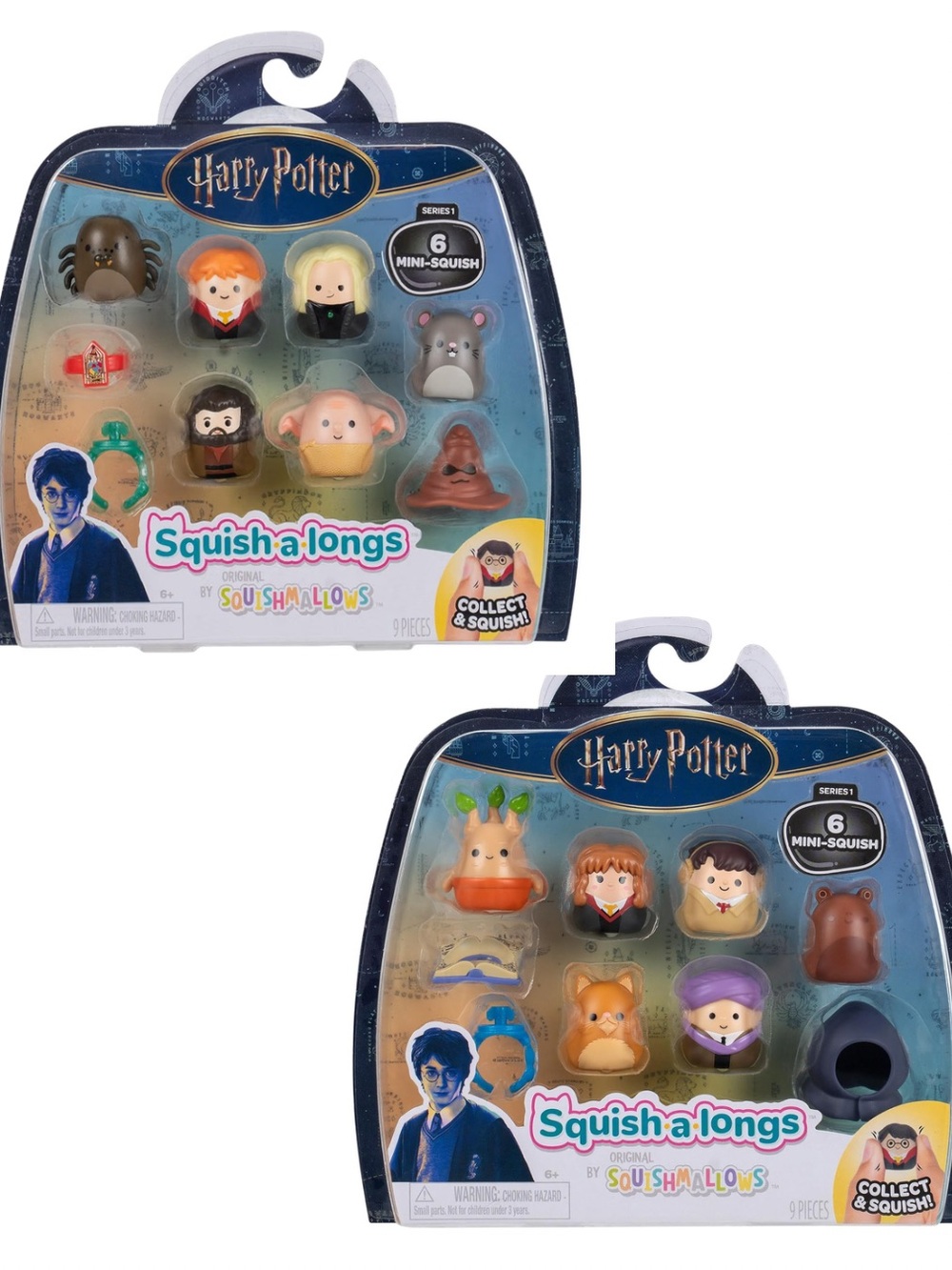 New 2 Sets of Harry Potter Squish-a-longs Warner Brothers Squishmallows